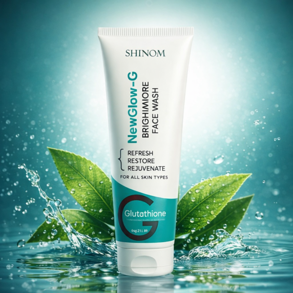 new glow g glutathione brightening face wash