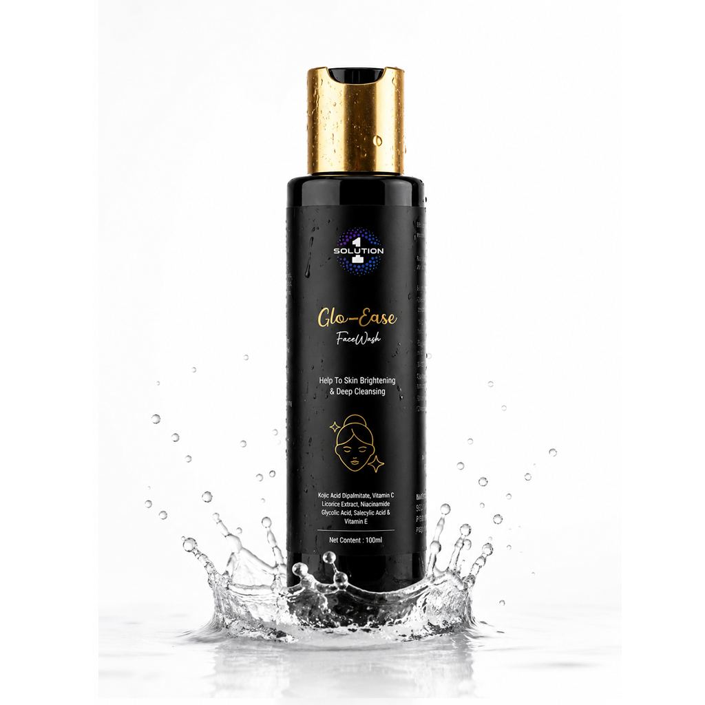 solution one glo ease kojic acid face wash for pigmentation & dark spots | brightening & deep cleansing solution one glo ease kojic acid face wash for pigmentation & dark spots | brightening & deep cleansing