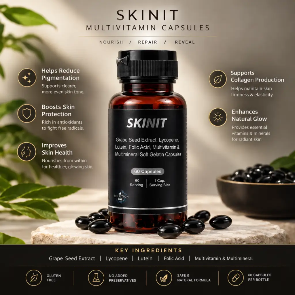 Home capsule multivitamin pigmentation
