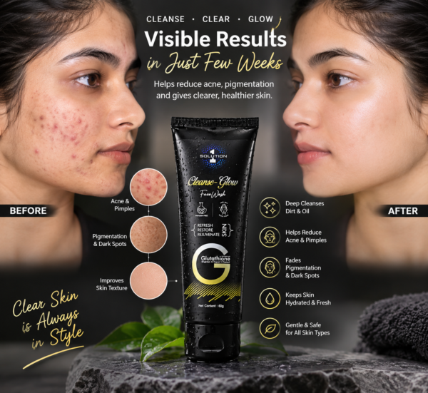 cleanse glow face wash