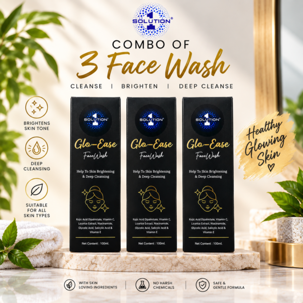 glo ease face wash kojic acid facewash pigmentation pimpels